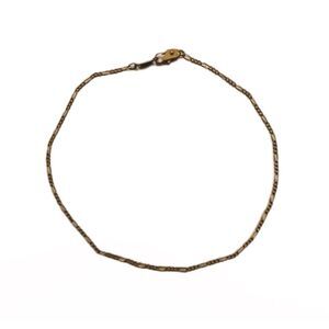 24K GB GOLD BONDED THIN WRIST CHAIN BRACELET